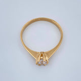 Anillo Solitario 1.65gr / T6 3/4 / Oro Amarillo 18K %