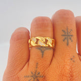 Anillo Cubano 5.7gr / T7 3/4 / Oro Amarillo 18K +