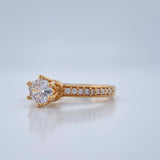 Anillo Solitario Churumbela 2.65gr / T6 3/4 / Oro Amarillo 18K %