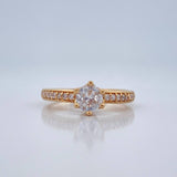 Anillo Solitario Churumbela 2.65gr / T6 3/4 / Oro Amarillo 18K %