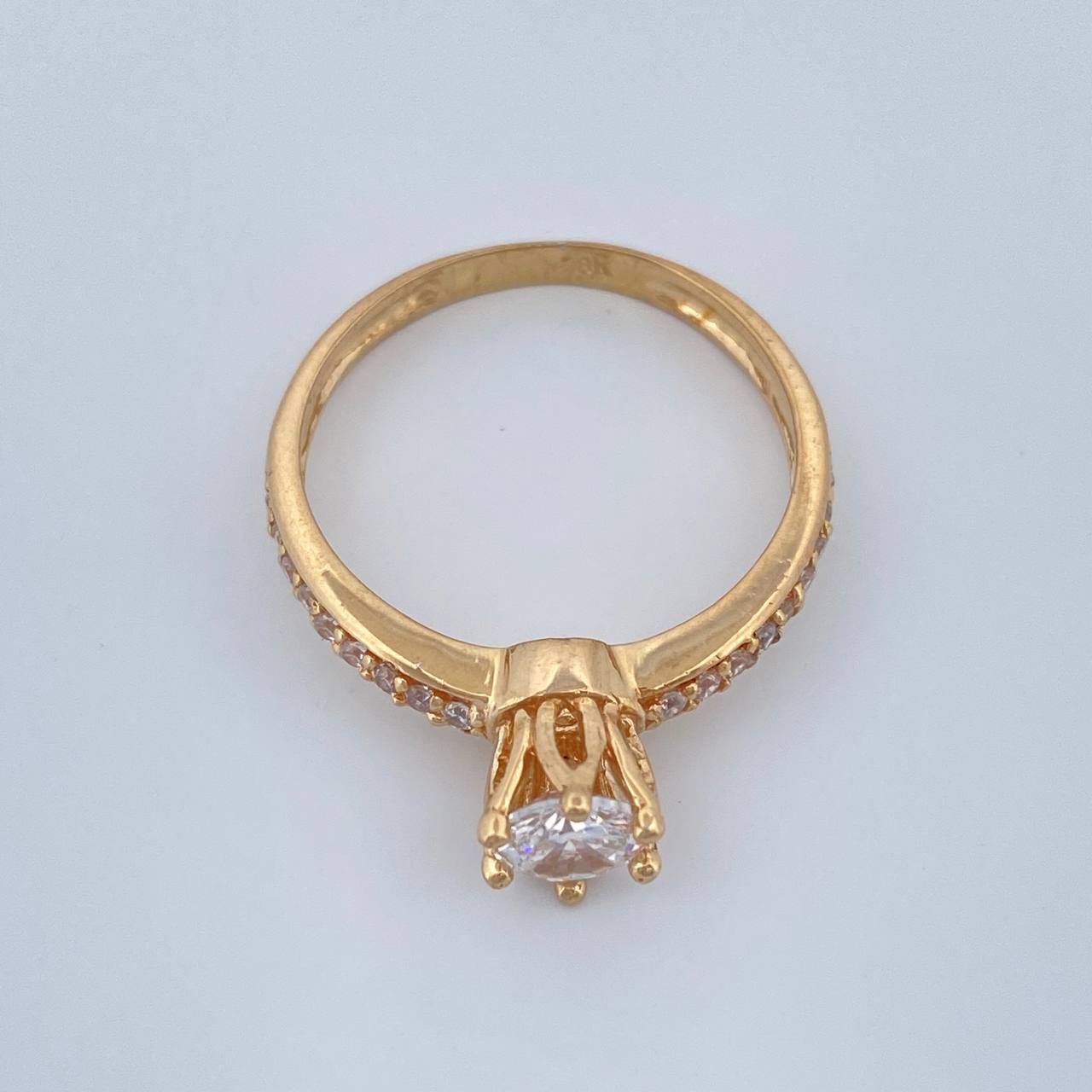 Anillo Solitario Churumbela 2.65gr / T6 3/4 / Oro Amarillo 18K %