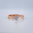 Anillo Solitario Linea Invertida 1.35gr / T6 1/4 / Oro Rosa 18K %
