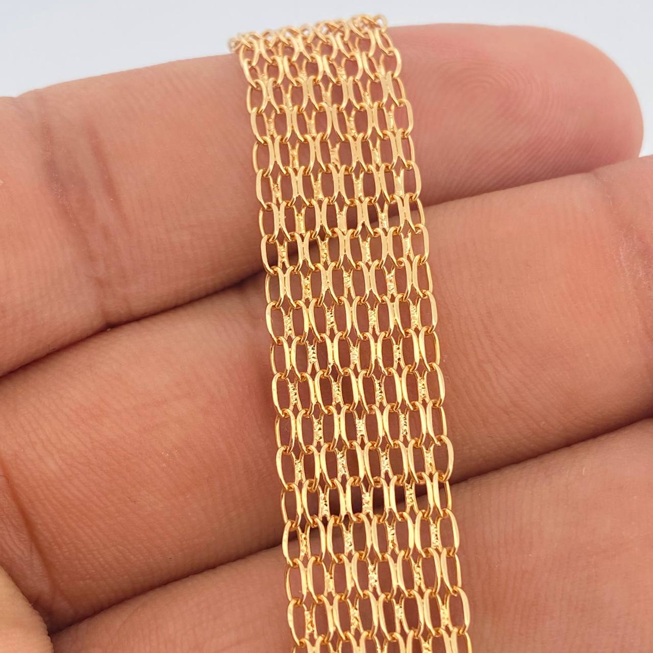 Pulso Chino 9.15gr / 21.7cm / 12mm Oro Amarillo +1 18K %