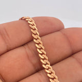 Pulso Cubano Monaco 6.45gr / 18.5cm / 4.67mm Dos Oros Blanco Rosa +1 18K %