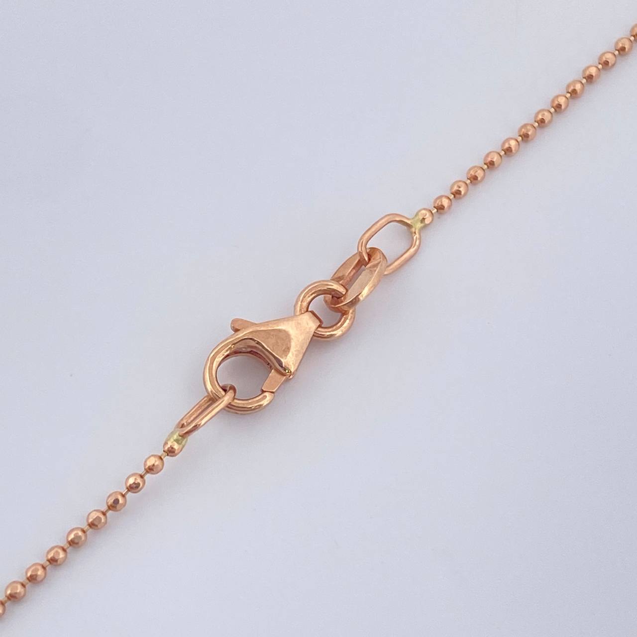 Cadena Militar 2.65gr / 60.5cm / 1mm Oro Rosa +3 18K %