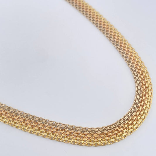 Cadena China 23.1gr / 61cm / 7.06mm Tres Oros +1 18K %