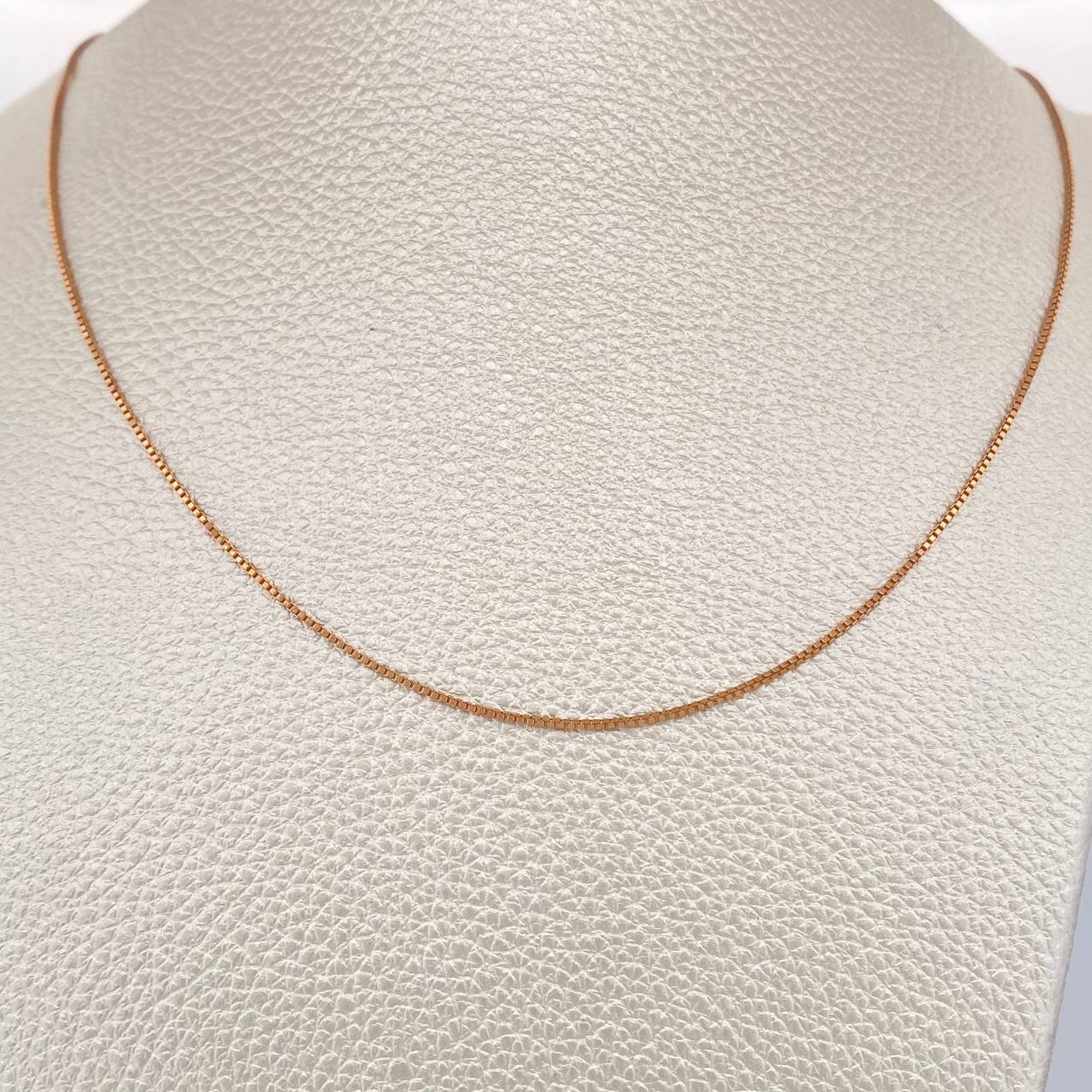 Cadena Veneciana 2.65gr / 40.5-45.5cm / 1mm Oro Rosa +3 18K %