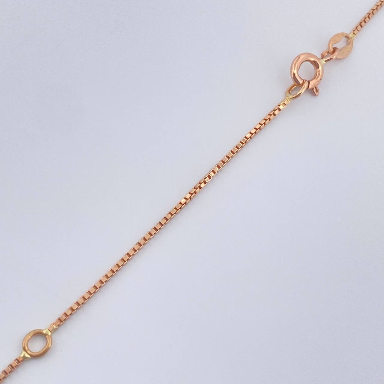 Cadena Veneciana 2.65gr / 40.5-45.5cm / 1mm Oro Rosa +3 18K %