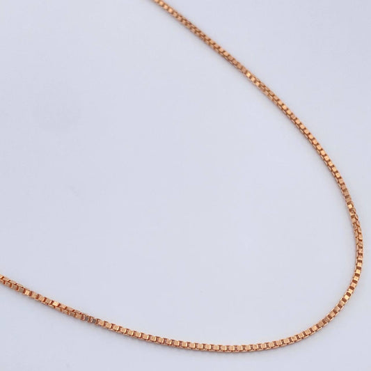 Cadena Veneciana 5gr / 60.5cm / 1.1mm Oro Rosa +3 18K %