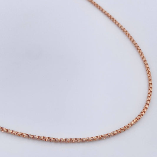 Cadena Veneciana 7gr / 52.5cm / 1.5mm Oro Rosa +3 18K %