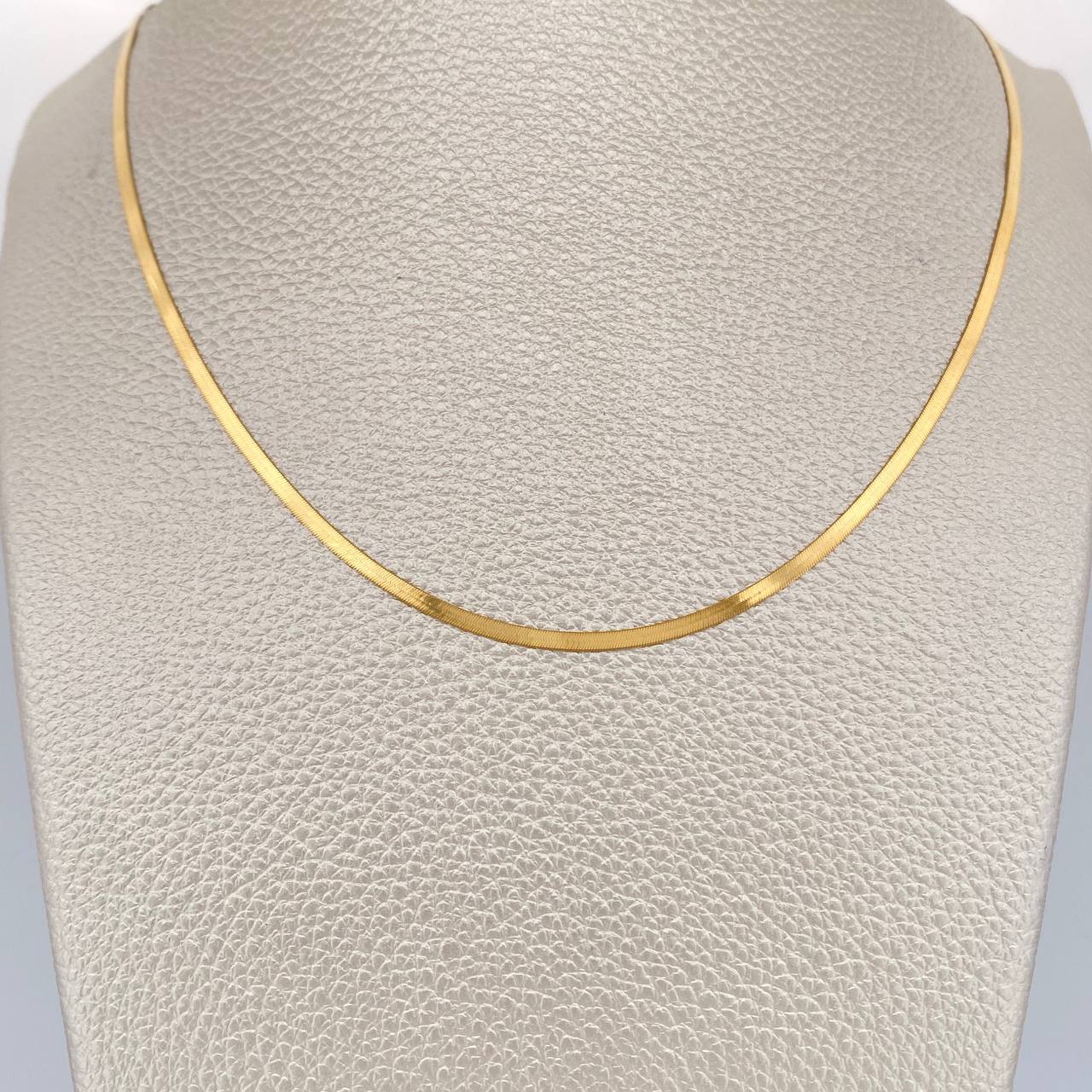 Cadena Espejo 3.05gr / 45.5cm / 3mm Oro Amarillo +3 18K +