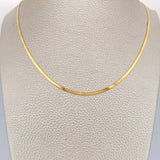Cadena Espejo 3.05gr / 45.5cm / 3mm Oro Amarillo +3 18K +
