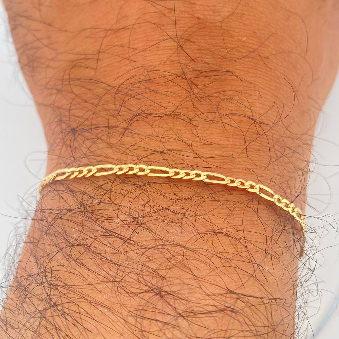 Pulso Figaro 1.2gr / 19cm / 2mm Oro Amarillo +1 18K %