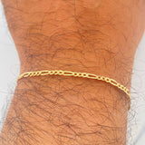Pulso Figaro 0.65gr / 18.5cm / 2mm Oro Amarillo +1 18K %