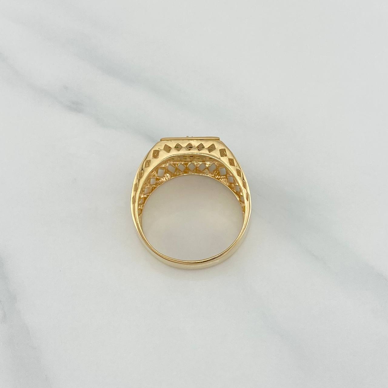 Anillo Signo Peso 5.9 g / T9 1/4 Oro Amarillo 18K