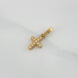 Dije Cruz Doble Faz 1 g / 1.8 cm Oro Amarillo 18K