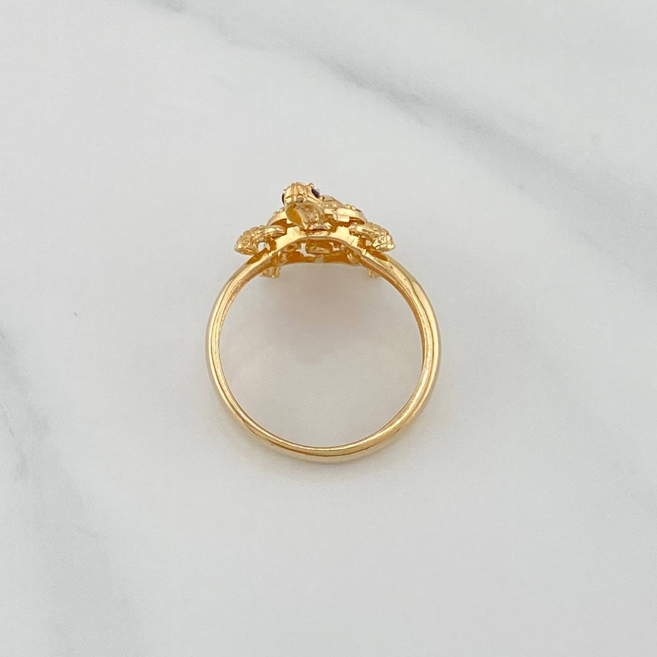 Anillo Tortuga Articulada 2.75 g / T5 1/4 Oro Amarillo 18K
