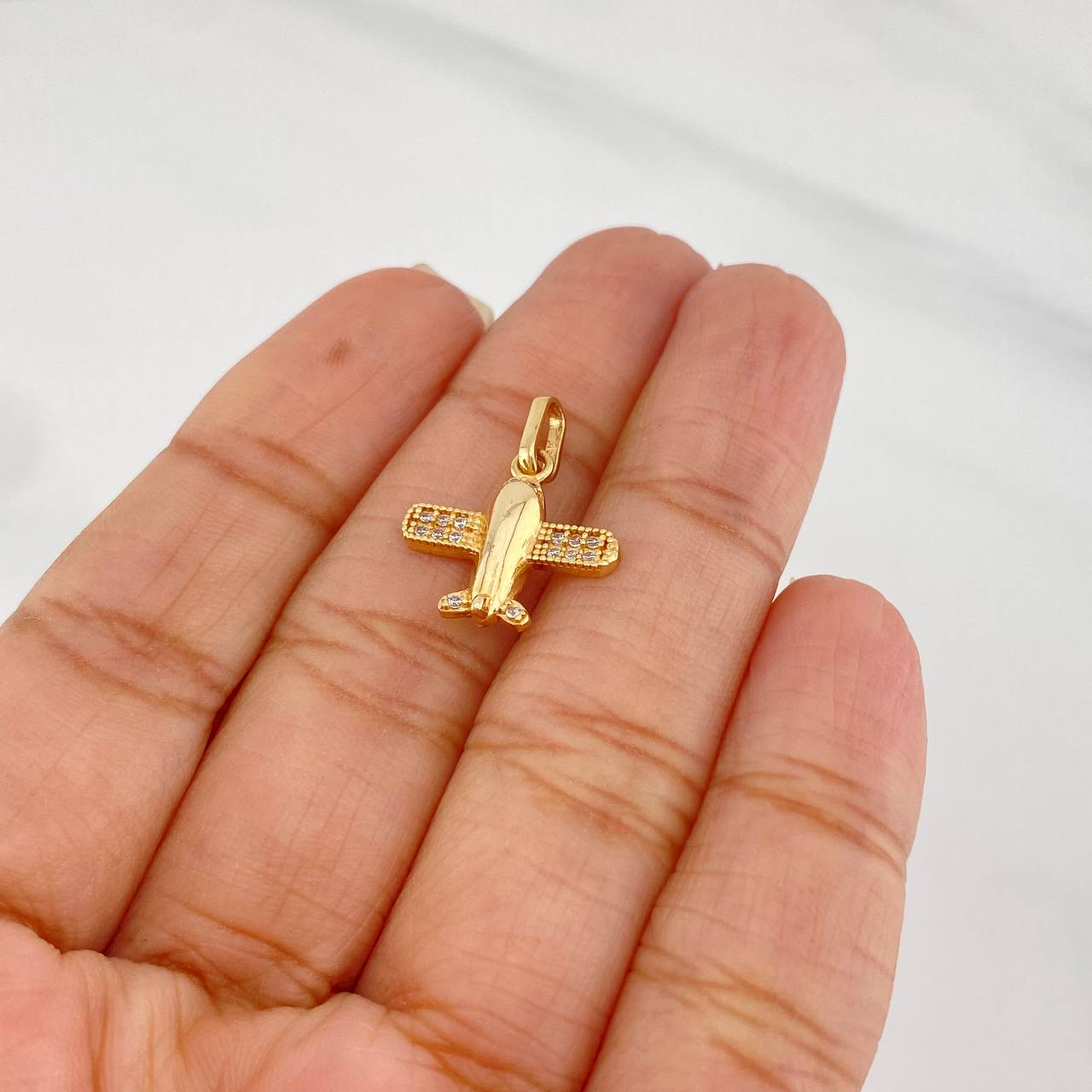 Dije Avion 1.25 g / 2 cm Oro Amarillo 18K