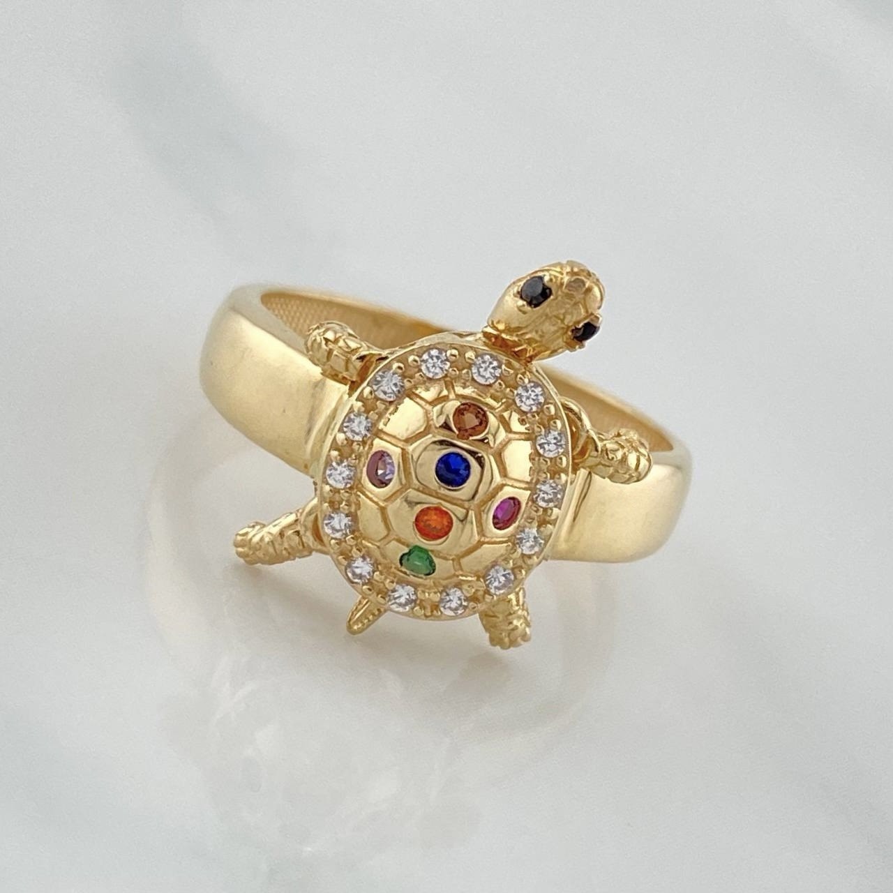 Anillo Tortuga Articulada 2.75 g / T5 1/4 Oro Amarillo 18K