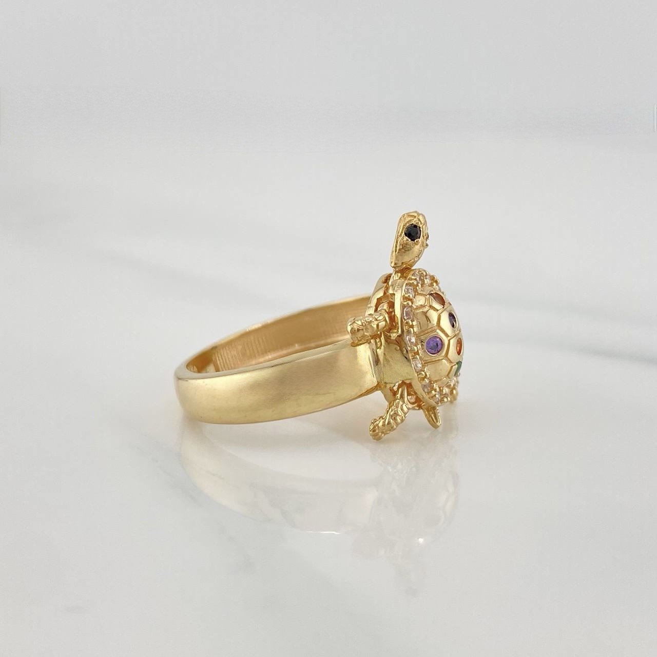 Anillo Tortuga Articulada 2.75 g / T5 1/4 Oro Amarillo 18K