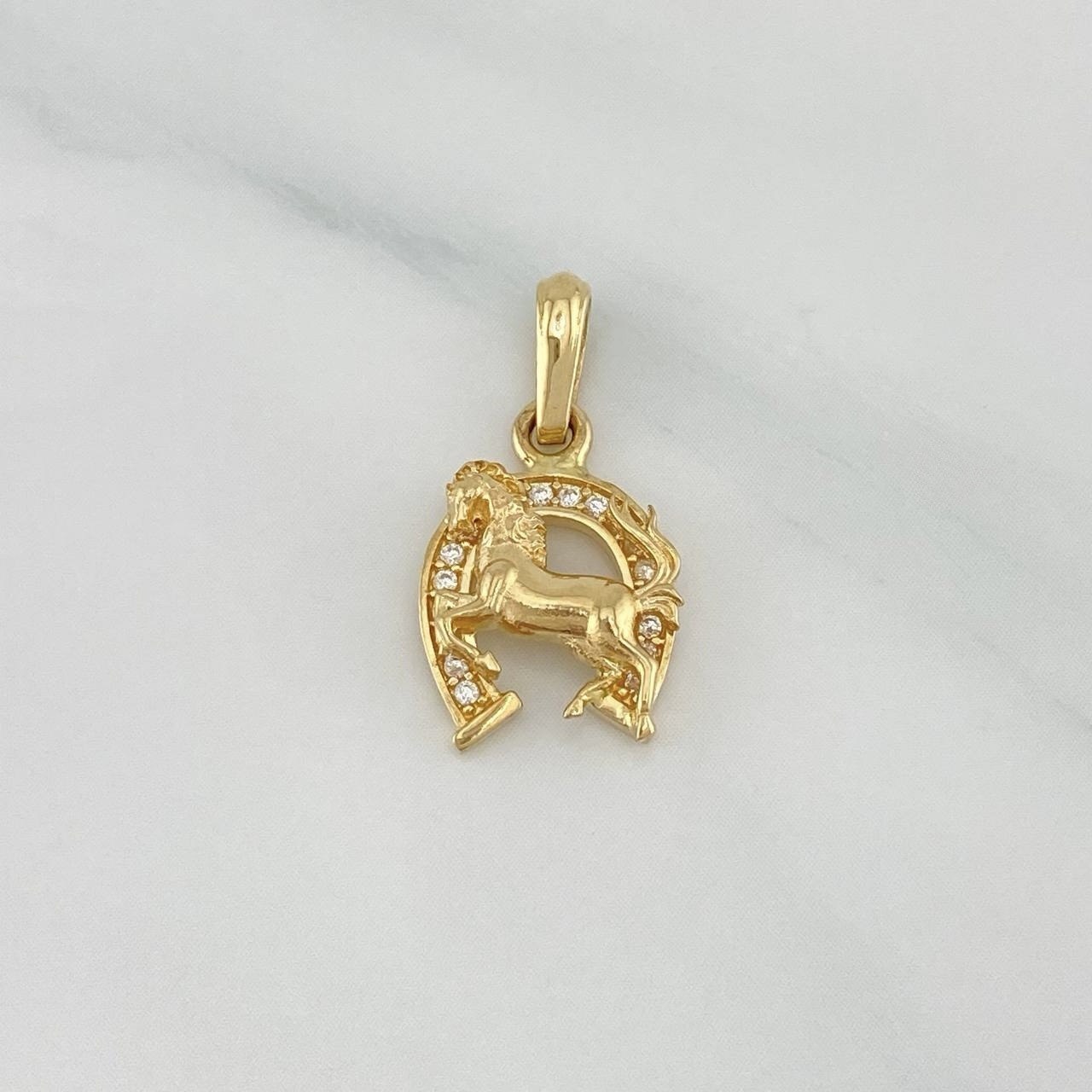 Dije Herradura Caballo 1.75 g / 2 cm Oro Amarillo 18K