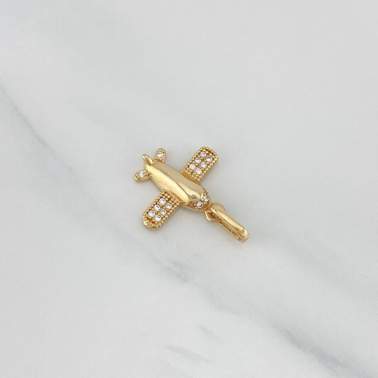 Dije Avion 1.25 g / 2 cm Oro Amarillo 18K