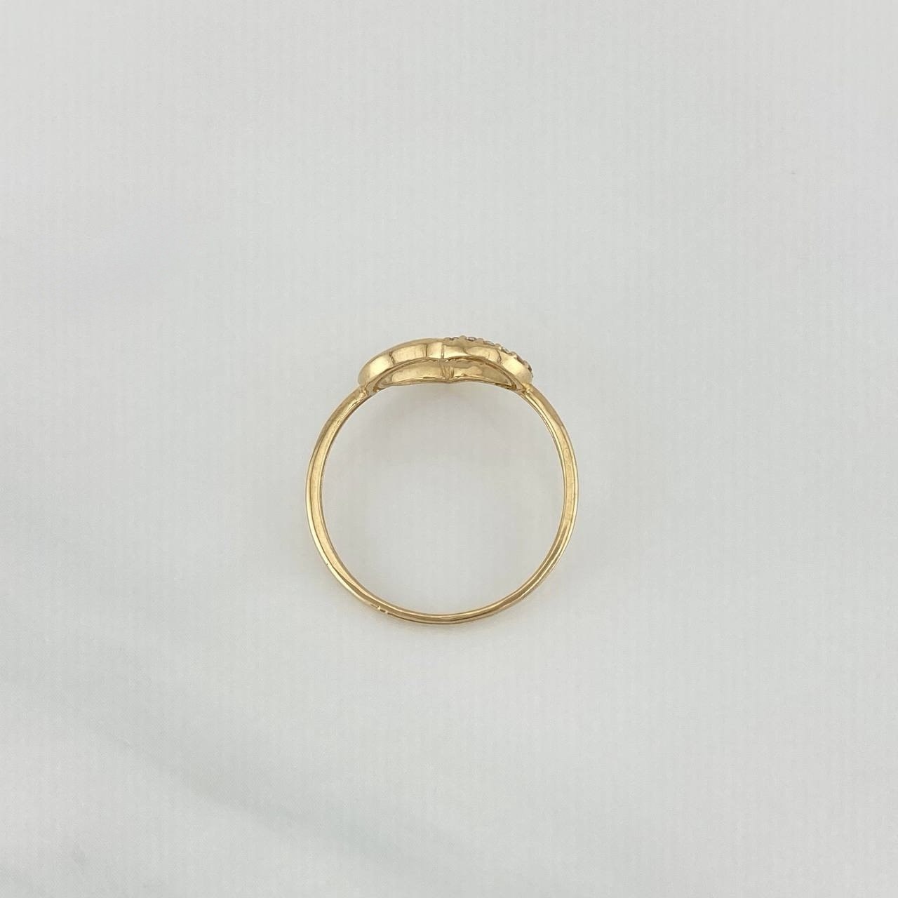 Anillo Silueta Corazon 1.5 g / T7 1/4 Oro Amarillo 18K