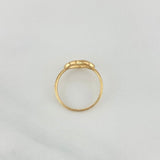 Anillo Silueta Corazon 1.5 g / T7 1/4 Oro Amarillo 18K