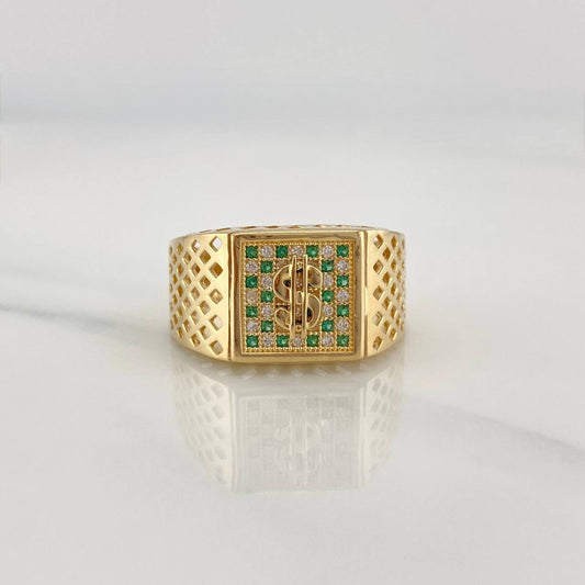 Anillo Signo Peso 5.9 g / T9 1/4 Oro Amarillo 18K