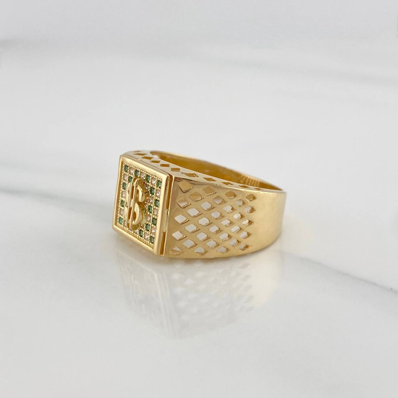 Anillo Signo Peso 5.9 g / T9 1/4 Oro Amarillo 18K