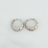 Candongas Halo De Luna 3.85 g / 1.5 cm Oro Blanco 18K