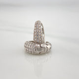 Candongas Halo De Luna 3.85 g / 1.5 cm Oro Blanco 18K