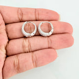 Candongas Halo De Luna 3.85 g / 1.5 cm Oro Blanco 18K