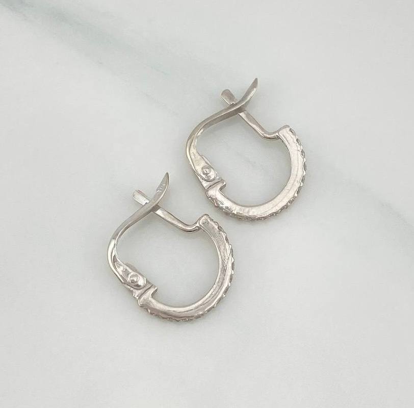 Candongas Shine 1.4 g / 1.5 cm Oro Blanco 18K