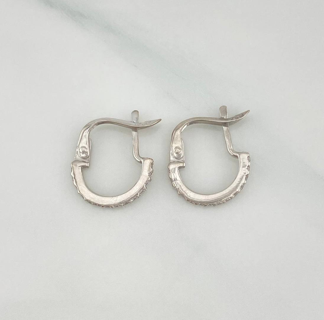 Candongas Shine 1.4 g / 1.5 cm Oro Blanco 18K