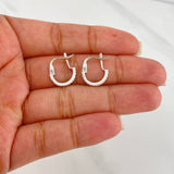 Candongas Shine 1.4 g / 1.5 cm Oro Blanco 18K