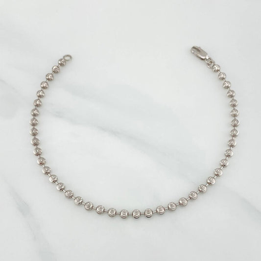 Pulso Militar Media Luna 5.45 g / 18.5 cm / 3 mm Oro Blanco 18K