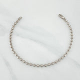 Pulso Militar Media Luna 5.45 g / 18.5 cm / 3 mm Oro Blanco 18K