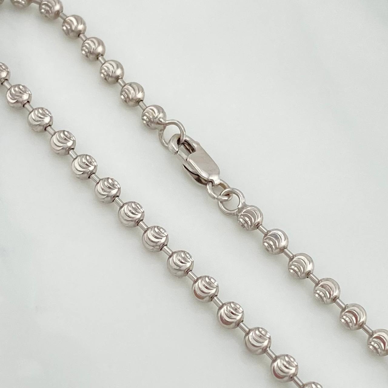 Pulso Militar Media Luna 5.45 g / 18.5 cm / 3 mm Oro Blanco 18K