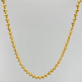 Cadena Militar Media Luna 15.2 g / 61.2 cm / 3 mm Oro Amarillo 18K
