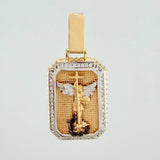 Dije San Miguel Arcangel 5.2 g / 3.8 cm Tres Oros 18K