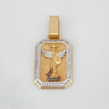 Dije San Miguel Arcangel 5.2 g / 3.8 cm Tres Oros 18K