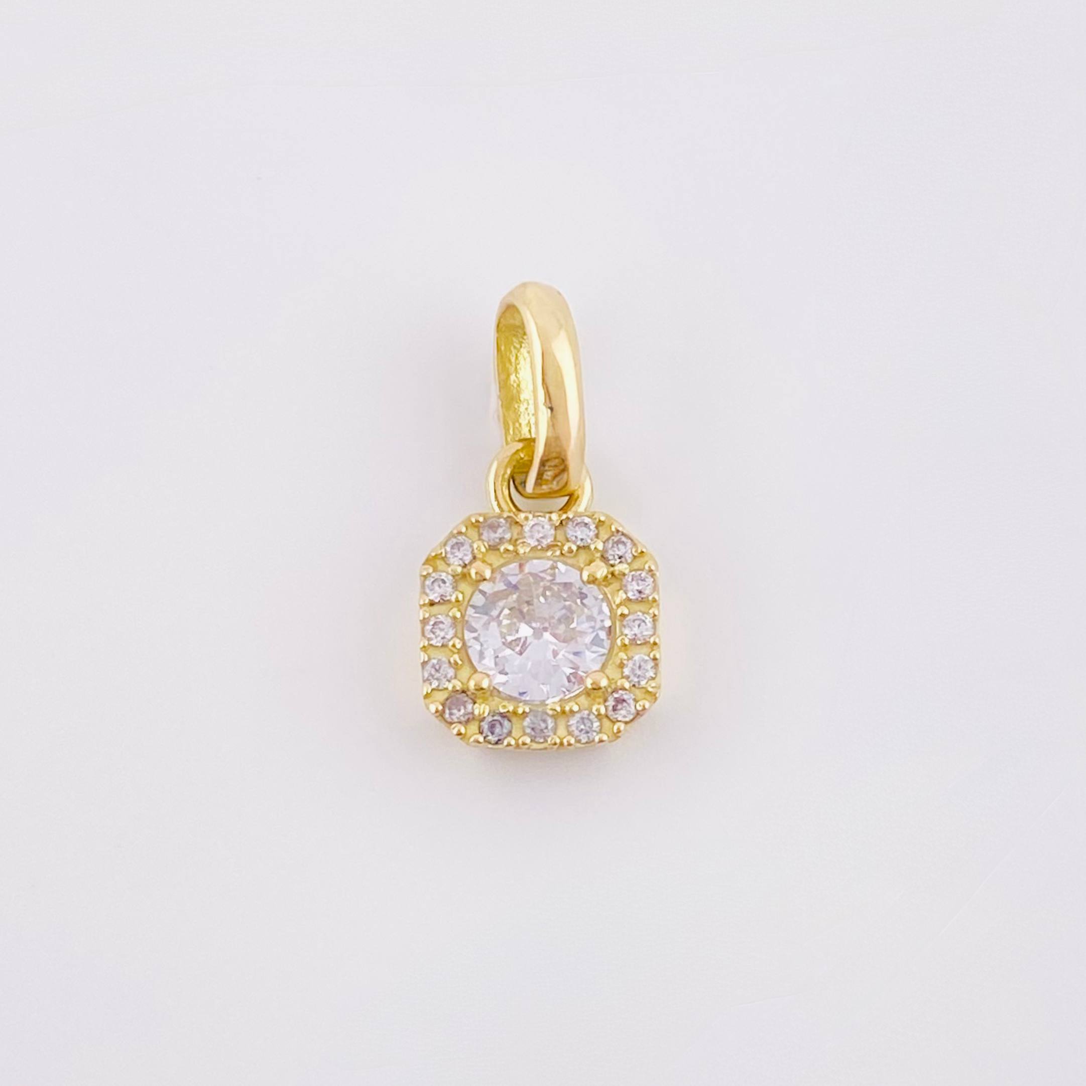 Dije Rombo Tupido 1.05gr / 1.5cm / Oro Amarillo 18K