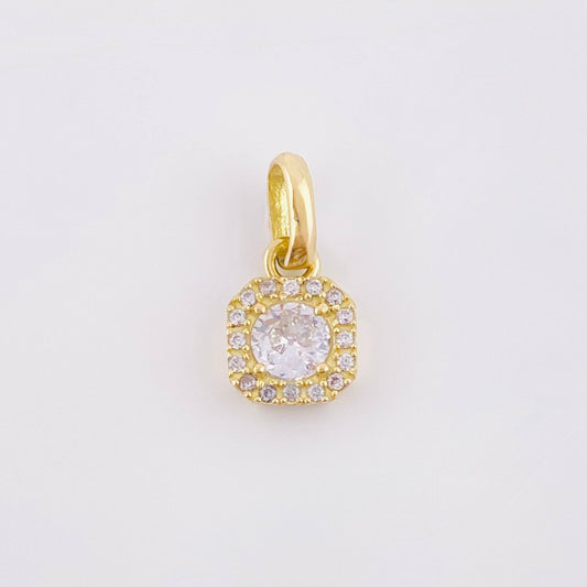 Dije Rombo Tupido 1.05gr / 1.5cm / Oro Amarillo 18K