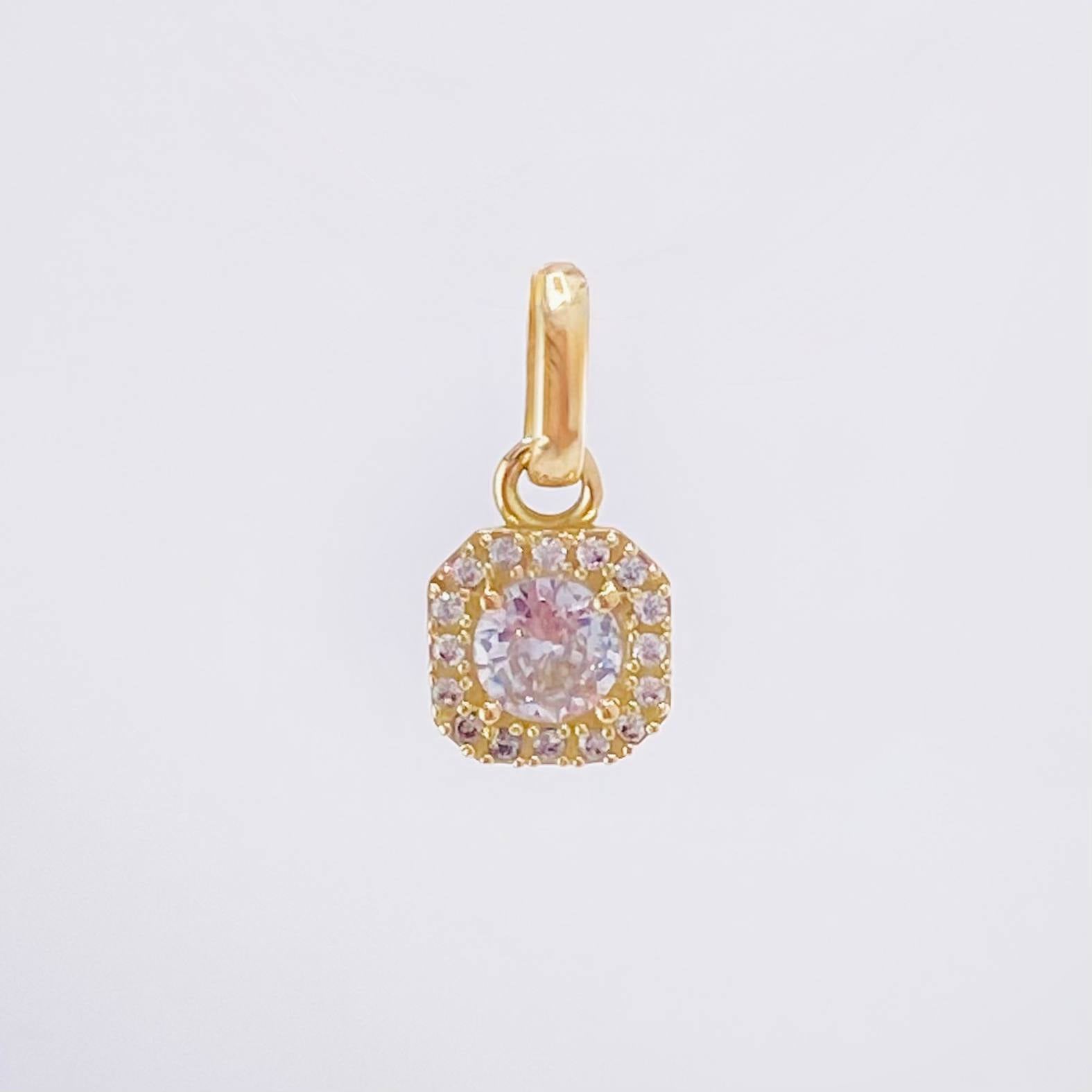 Dije Rombo Tupido 1.05gr / 1.5cm / Oro Amarillo 18K