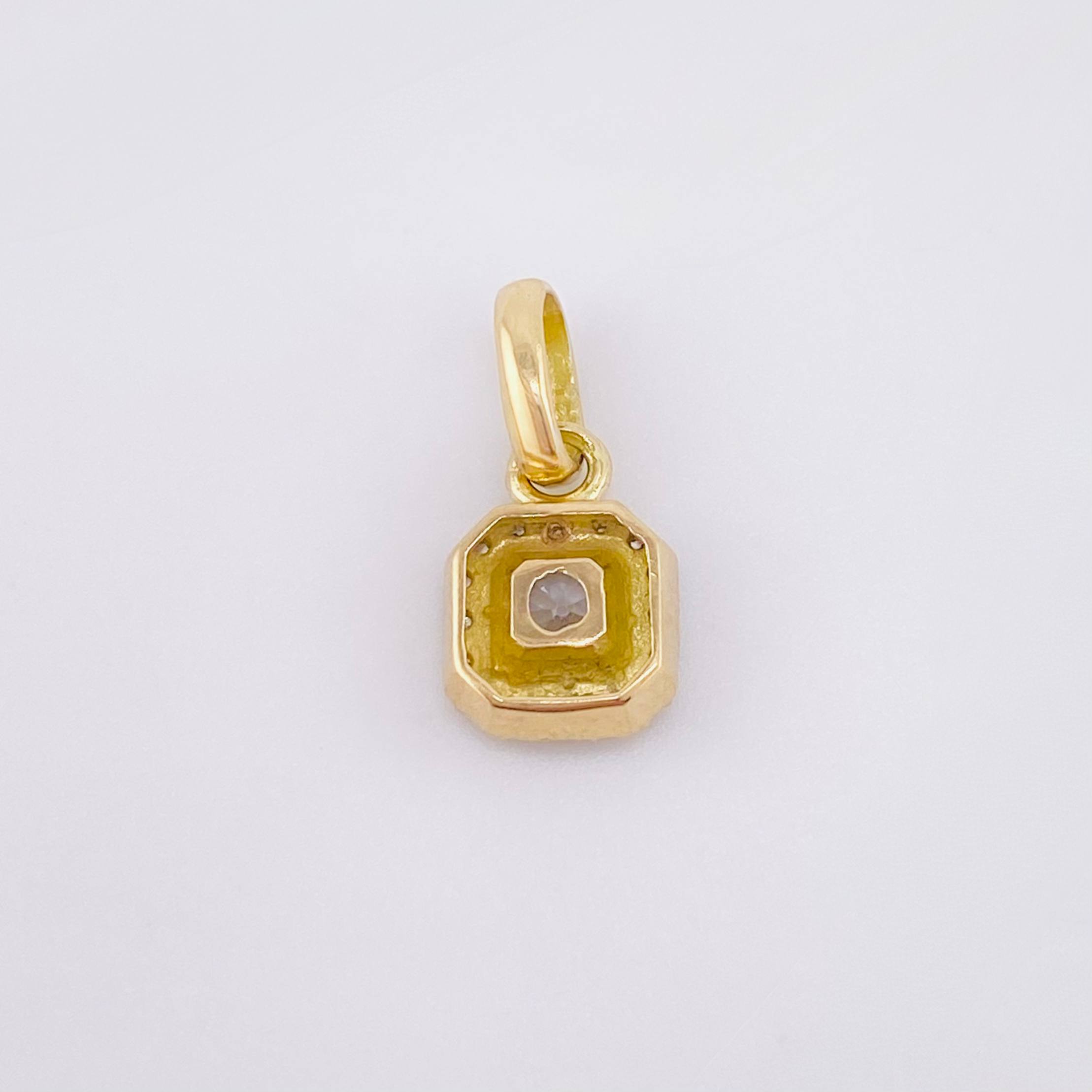 Dije Rombo Tupido 1.05gr / 1.5cm / Oro Amarillo 18K
