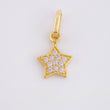 Dije Estrella Tupida 0.6gr / 1.5cm / Oro Amarillo 18K *