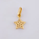 Dije Estrella Tupida 0.6gr / 1.5cm / Oro Amarillo 18K *