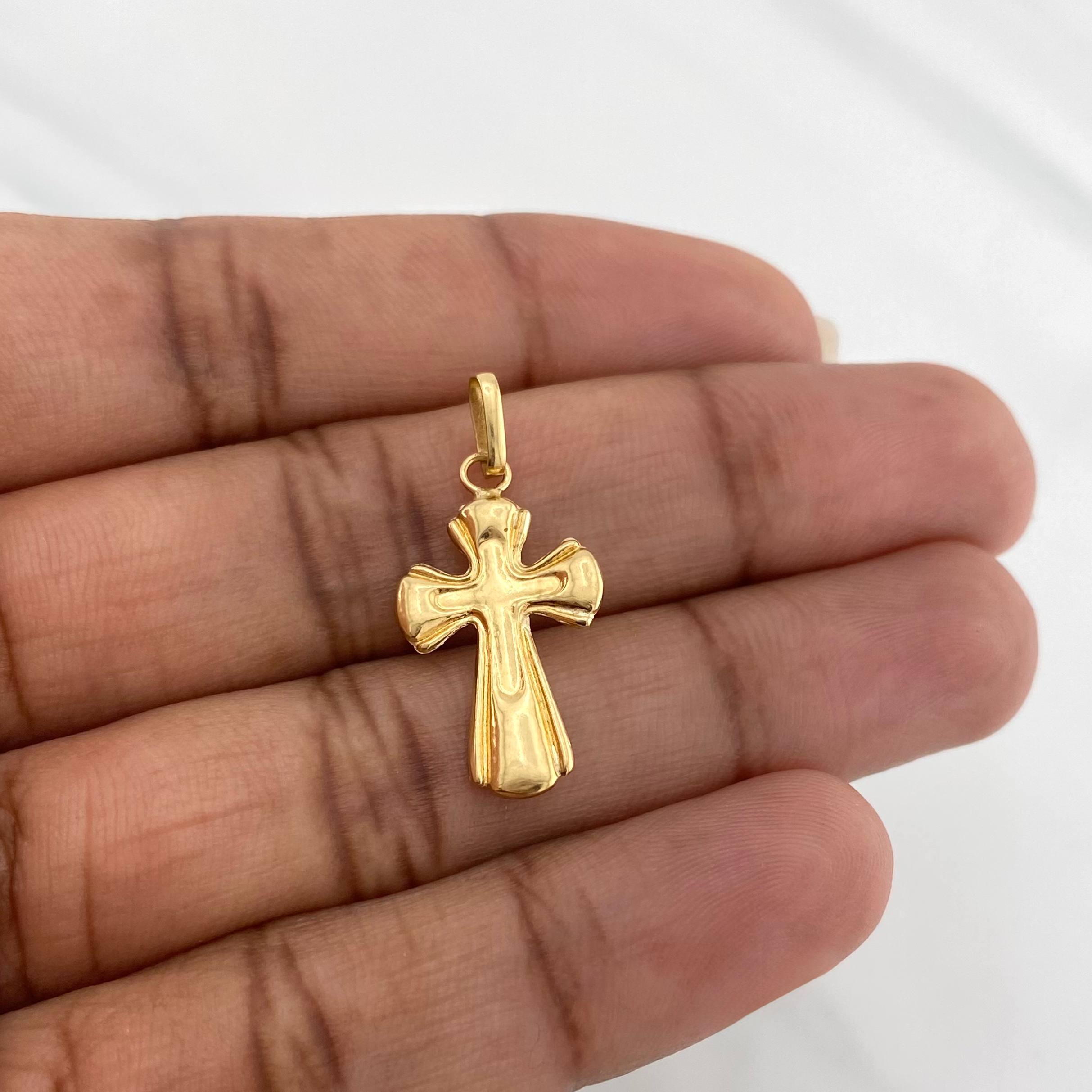 Dije Cruz 0.8 g / 2.7 cm Oro Amarillo 18K