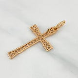 Dije Cruz 1.75 g / 3.7 cm Oro Rosa 18K